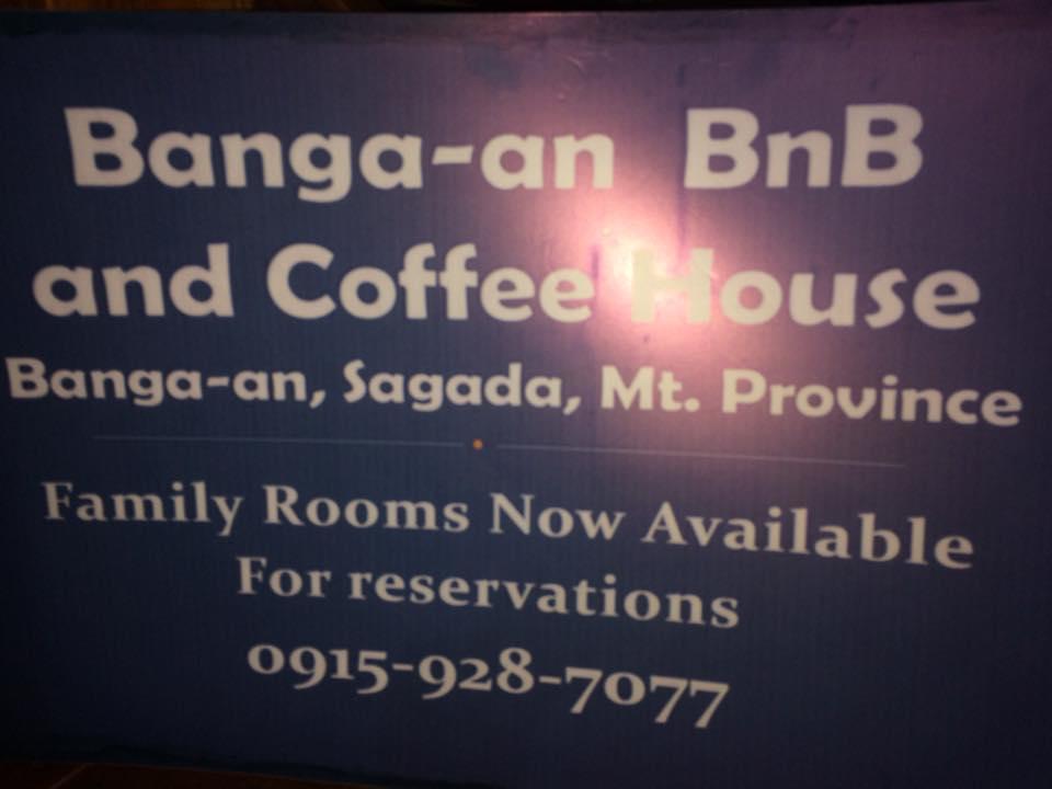 Отель Banga-An Bnb And Coffee House Сагада Экстерьер фото